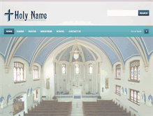 Tablet Screenshot of holynamewinfield.org